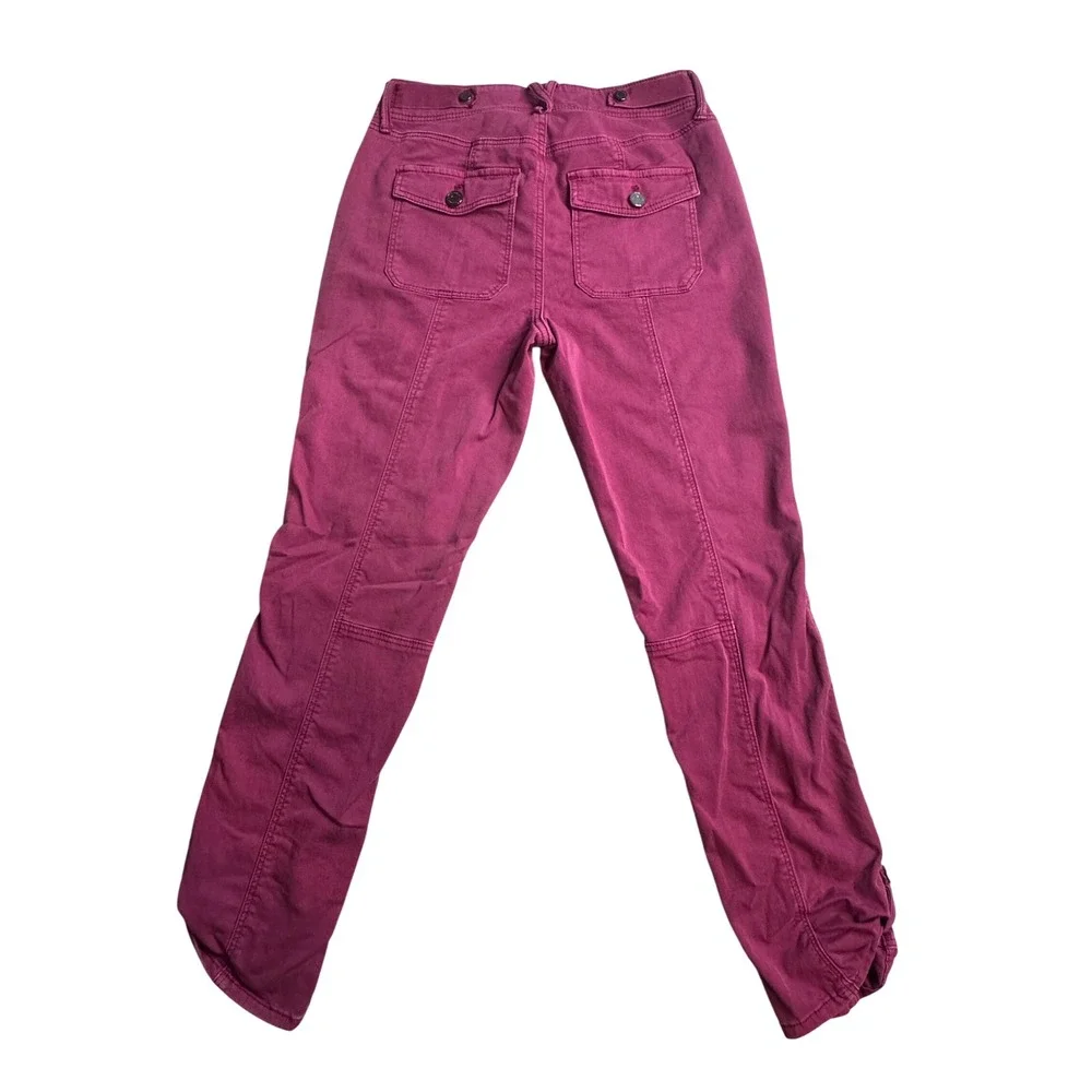 White House Black Market The Straight Crop Pants Womens 2 Magenta Pink Casual - Picture 1 of 16